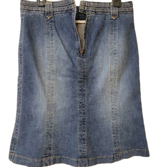 Danielle M & Trousers Denim Blue Jeans Made In USA Size 4 Skirt - Picture 2 of 7